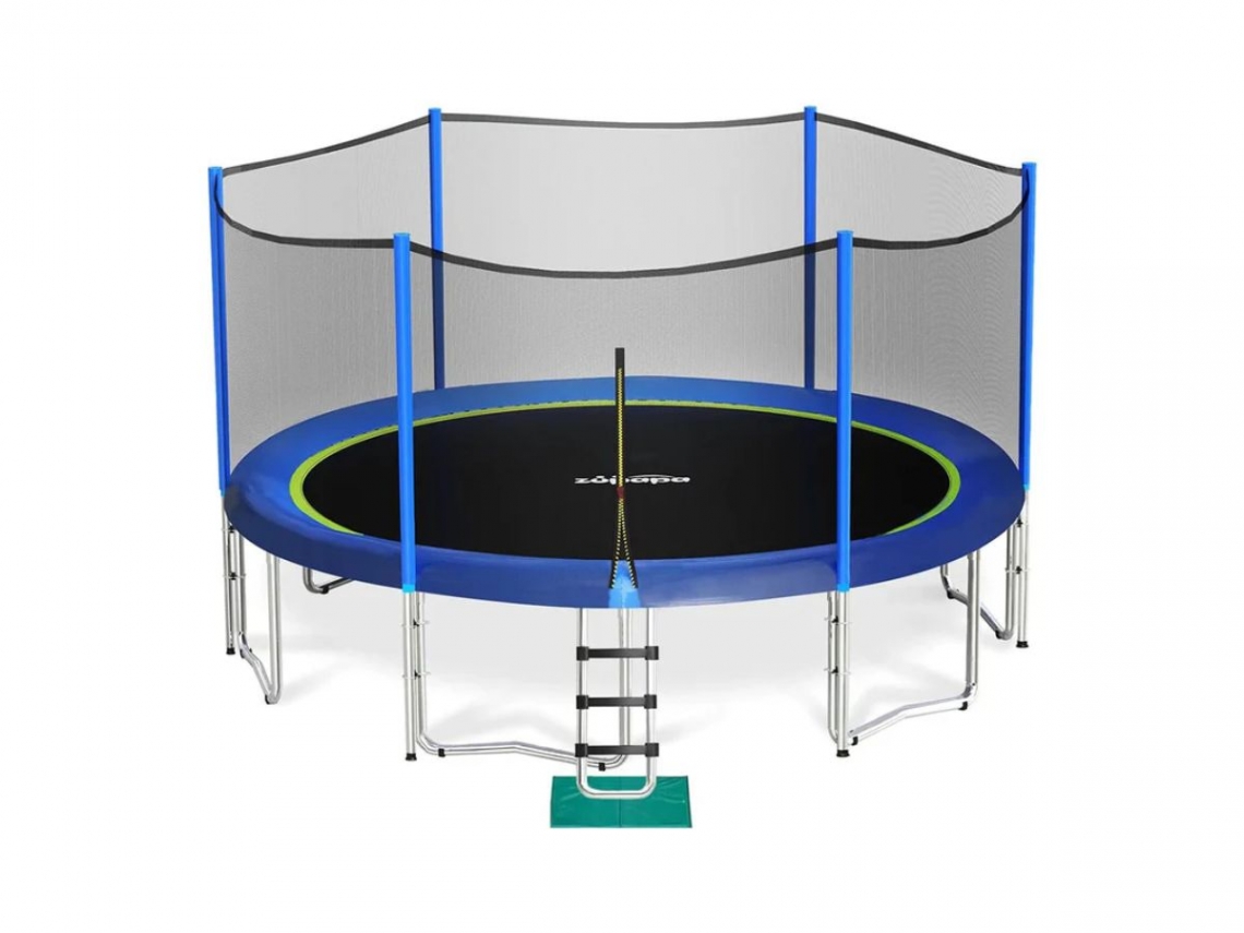 Zupapa 14-Foot Saffun Outdoor Trampoline With Enclosure.jpg